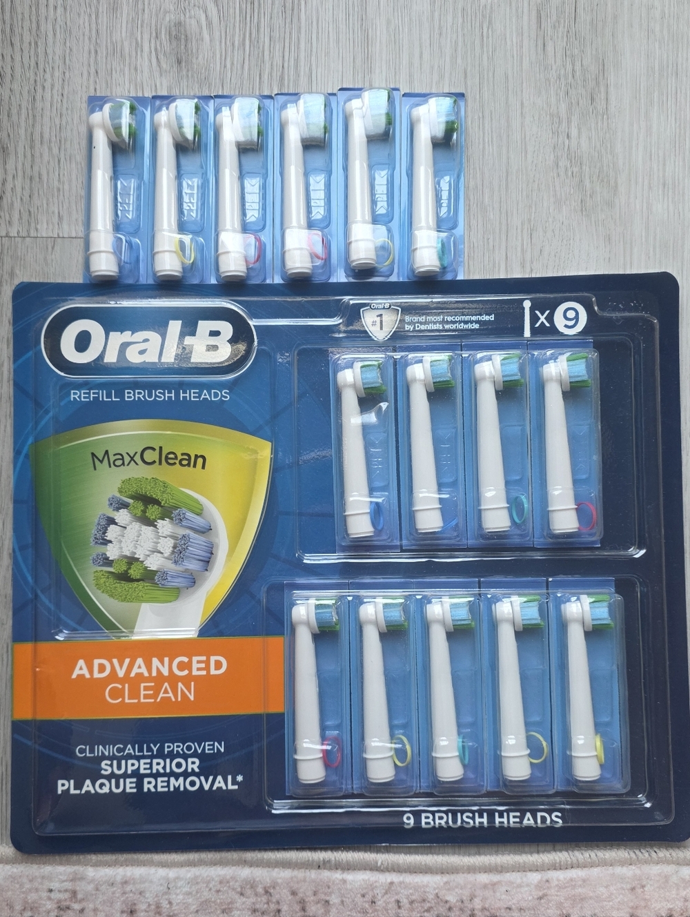 Oral B Refill Brush Heads Advanced Clean Toothbrush Replacements 15 pack